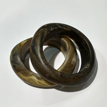 Load image into Gallery viewer, MEDIUM CURVED RESIN BANGLE COFFEE
