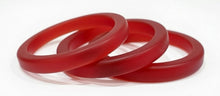Load image into Gallery viewer, 3 PACK FLAT BANGLES RED
